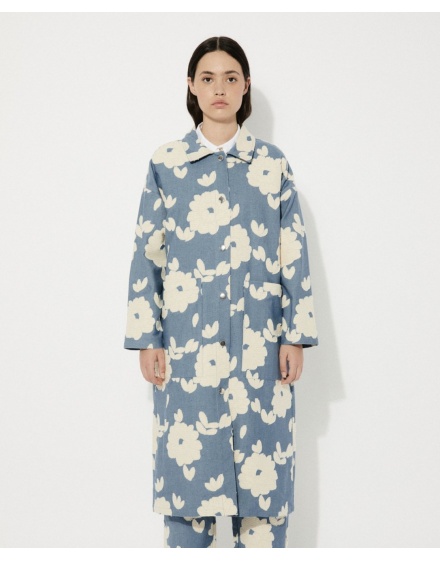 DENIM COAT RITA ROW