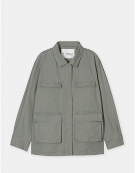 COTTON CARGO JACKET CLOSED