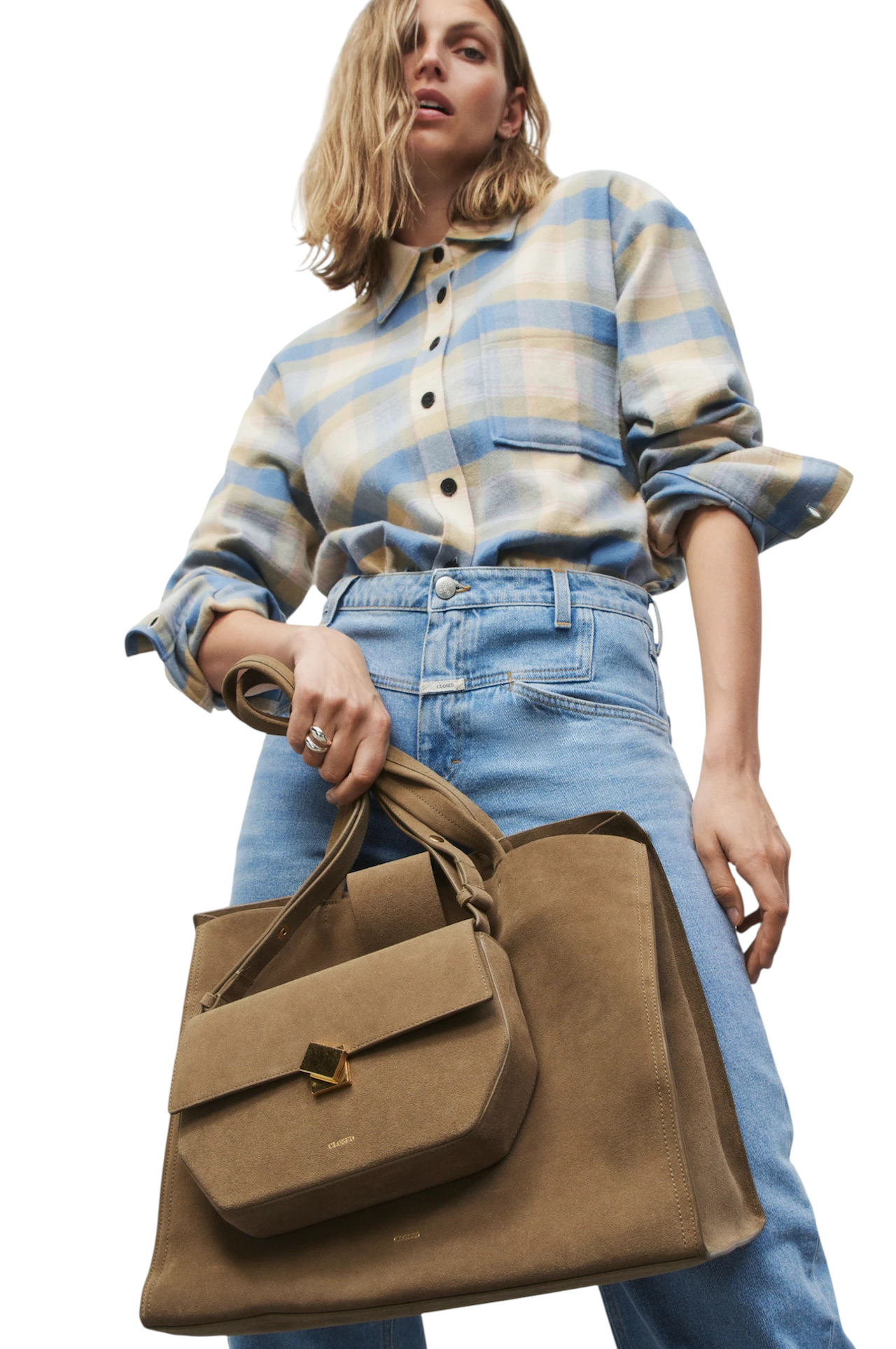 Bag One Suede medium Closed