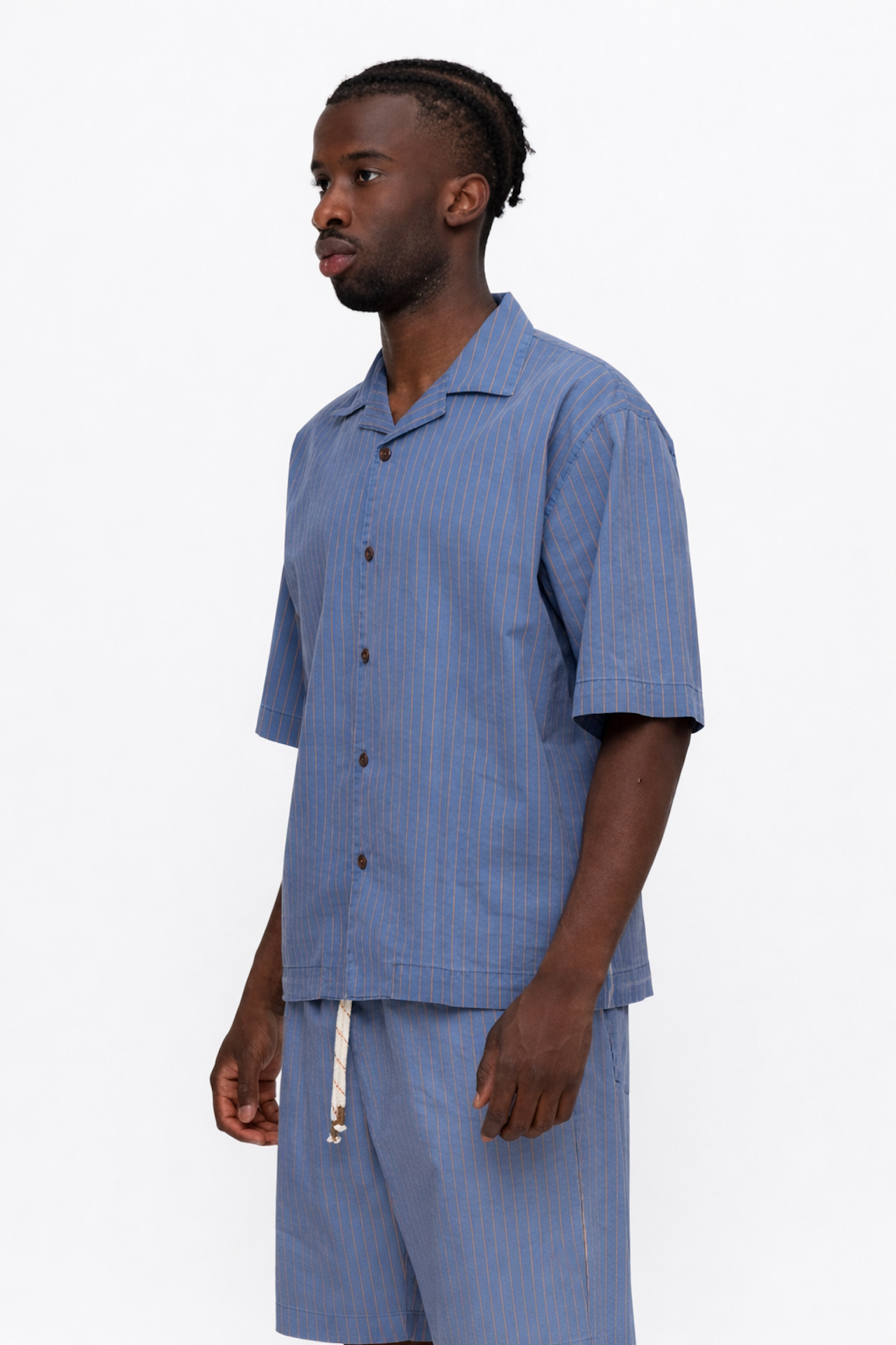 Camicia over gessato Bottega chilometri zero