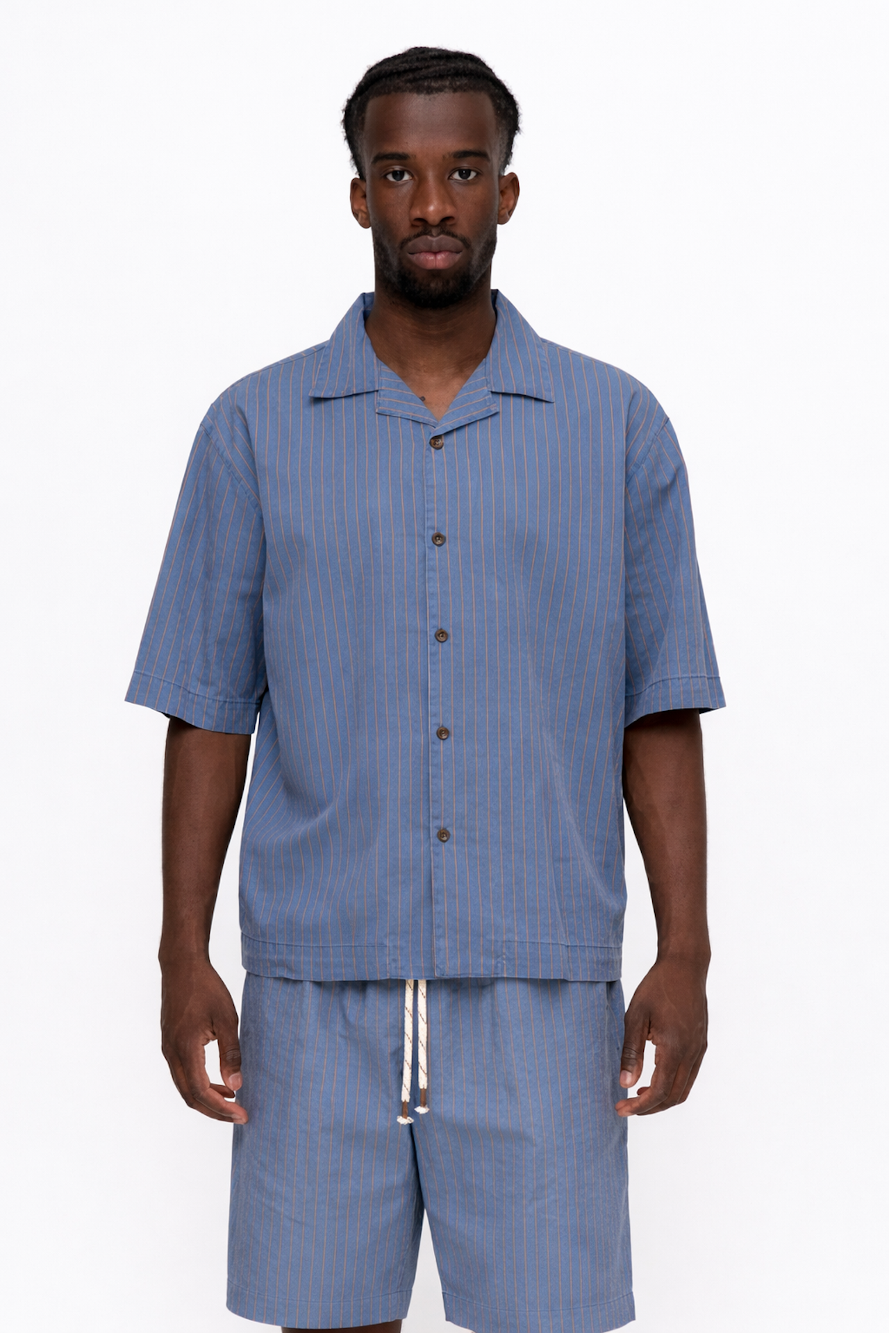 Camicia over gessato Bottega chilometri zero