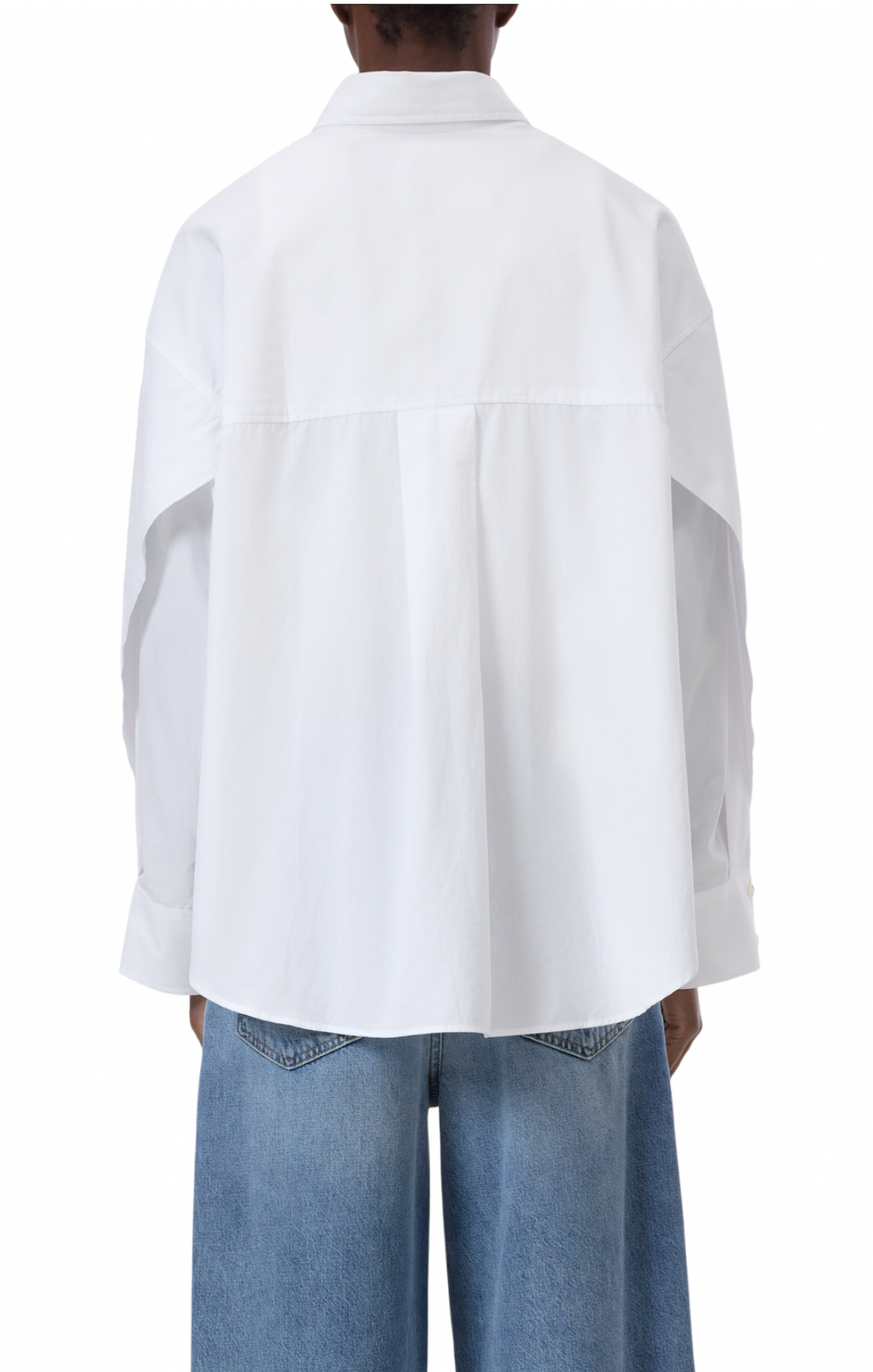 Camicia Closed bianca in popeline di cotone biologico, vestibilità comoda