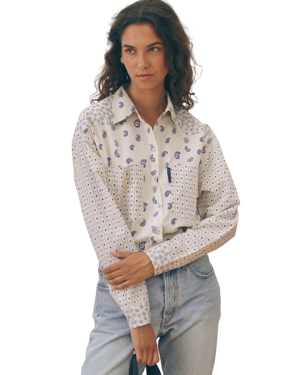 Camicia disegno cashmere Maison Labiche