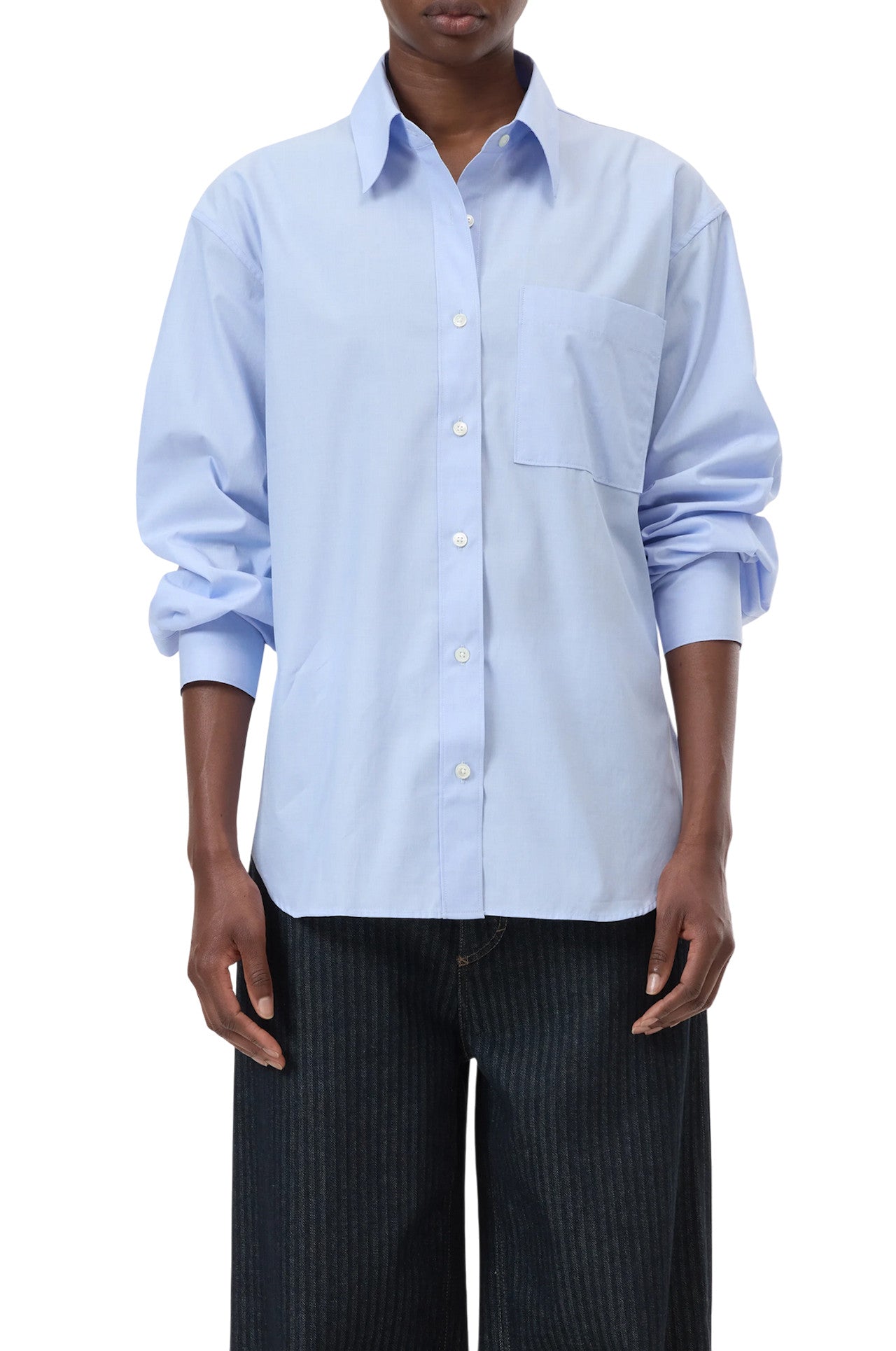 Camicia in cotone azzurro Closed