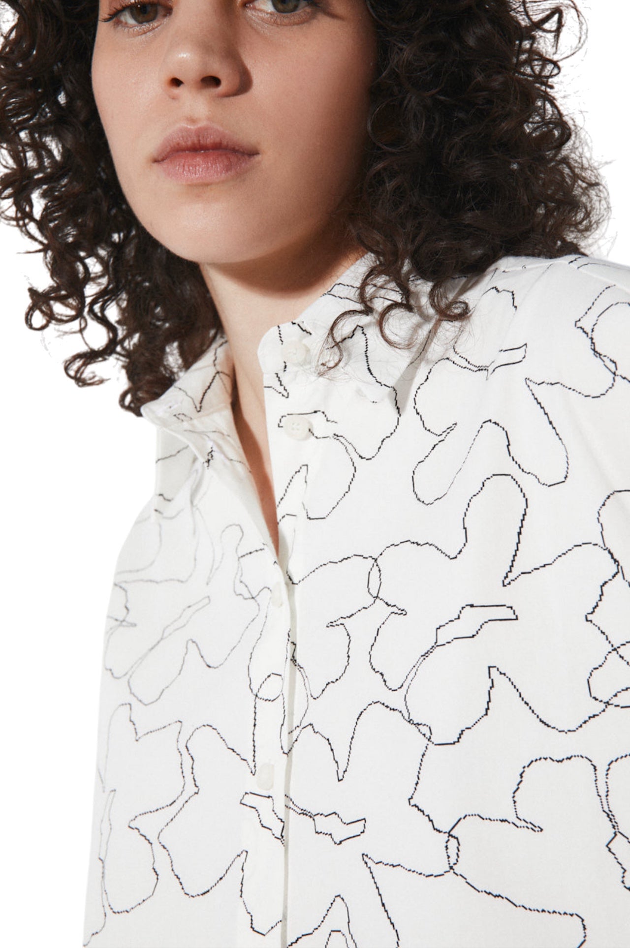 Camicia con ricamo Flower Rita Row