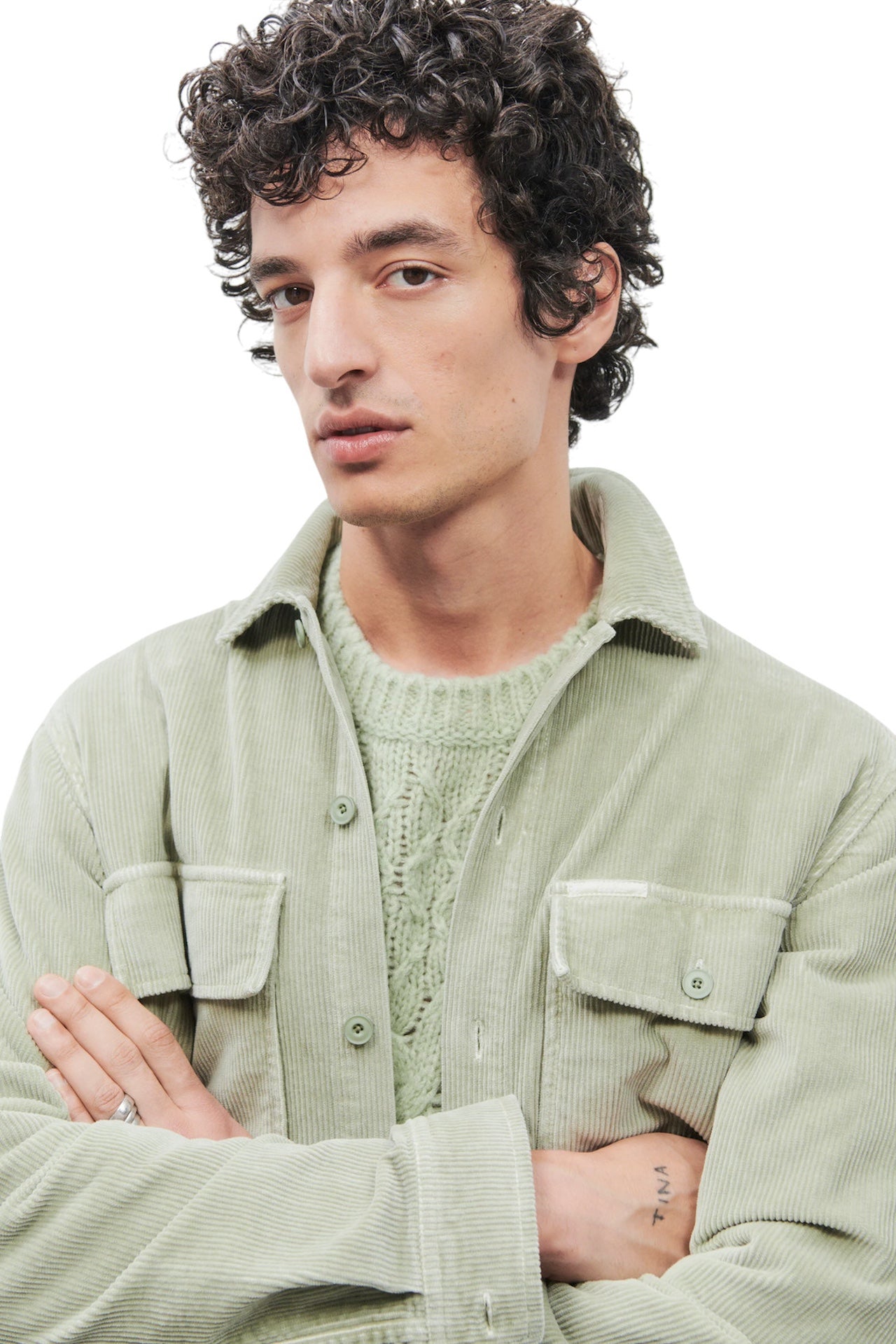 Camicia in velluto a coste Closed