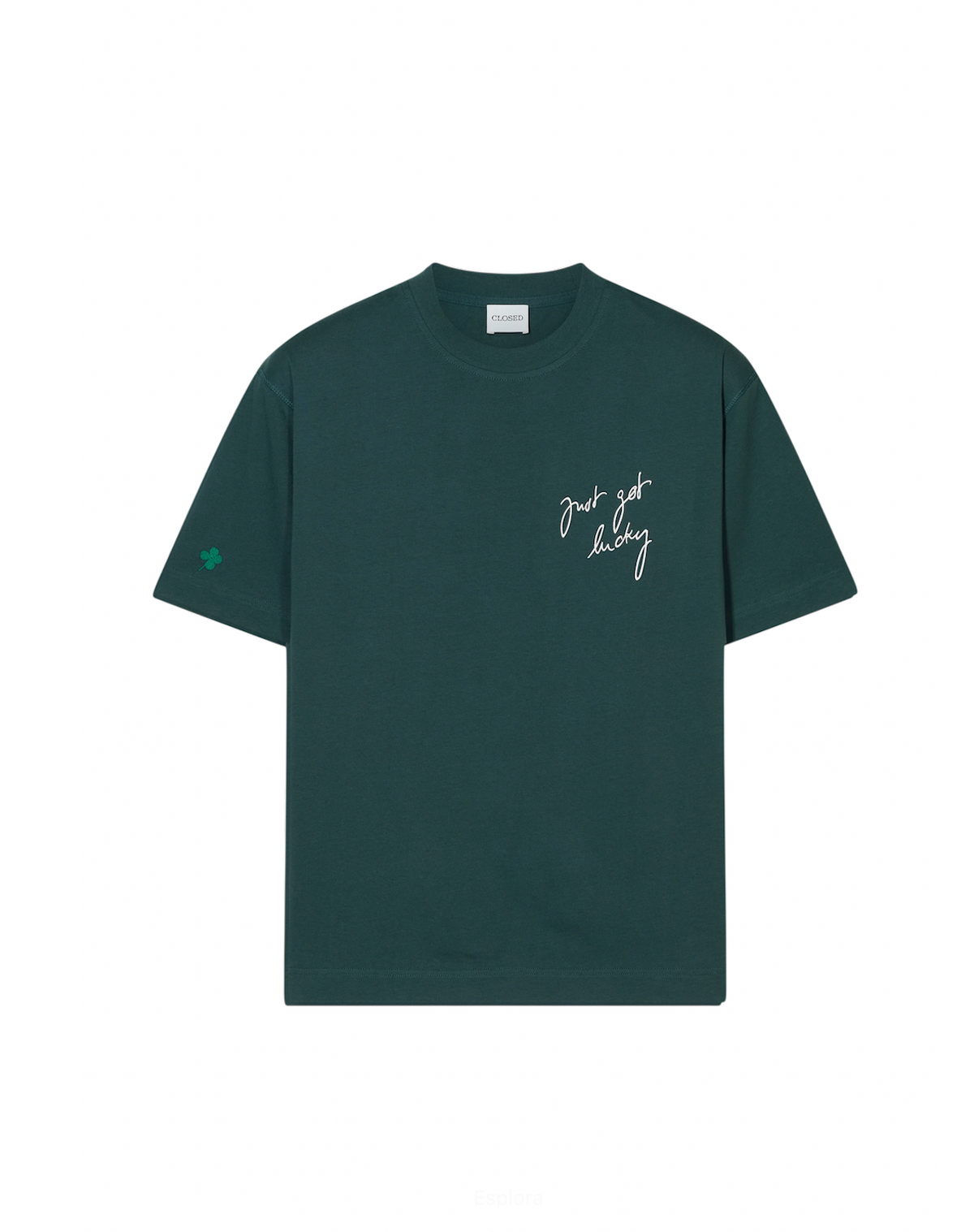 T-shirt con ricamo Just go lucky Closed 