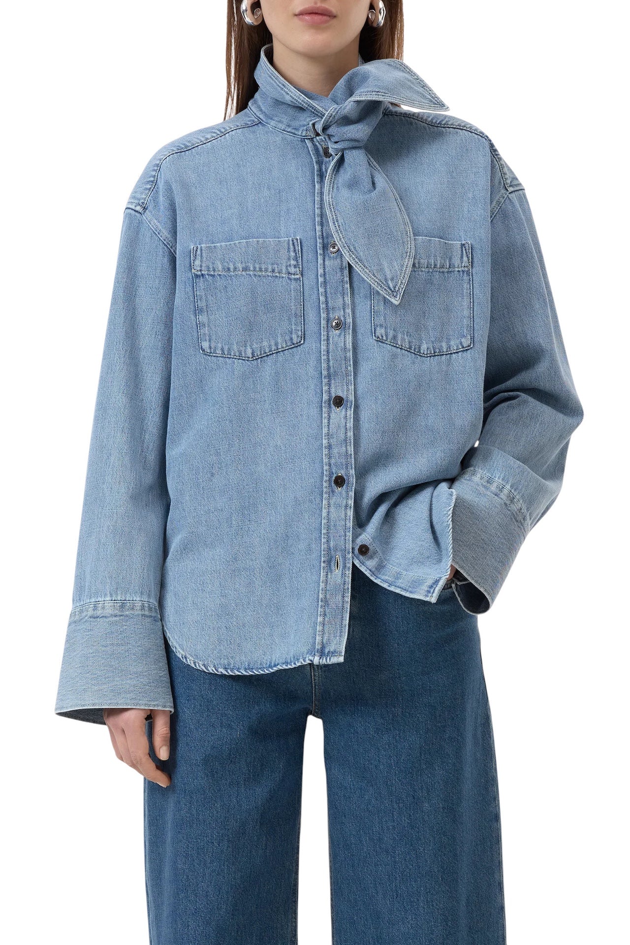 Camicia Denim con fiocco Closed