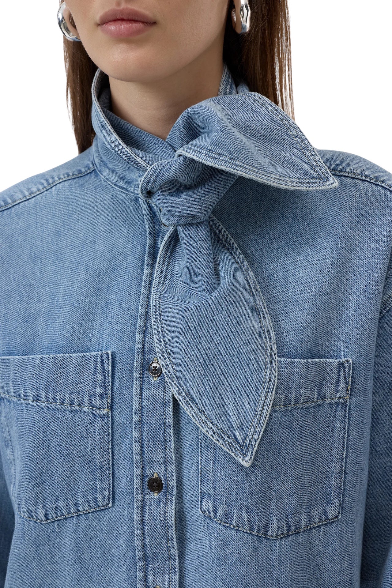 Camicia Denim con fiocco Closed