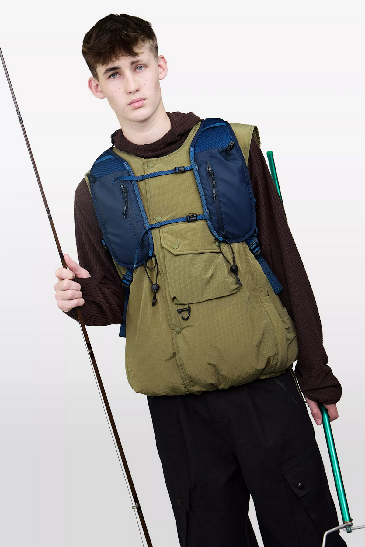 Zaino Dais Roll Top blu 13/18L Elliker x Salty Crew