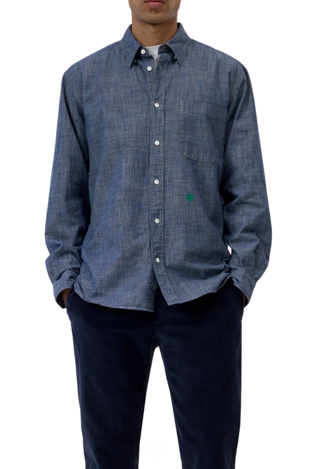 Camicia in chambray Closed