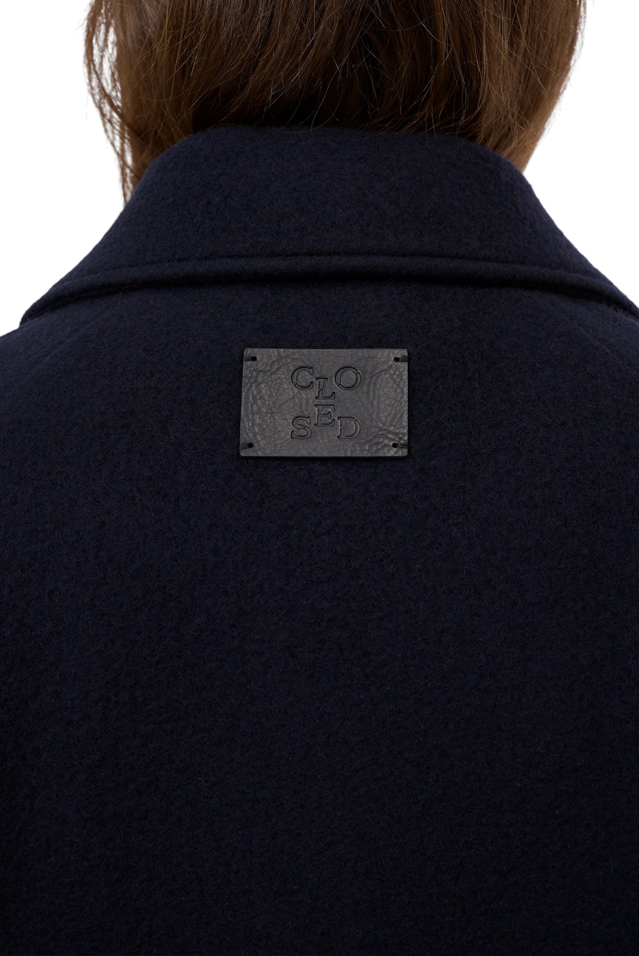 Caban jacket in lana Closed