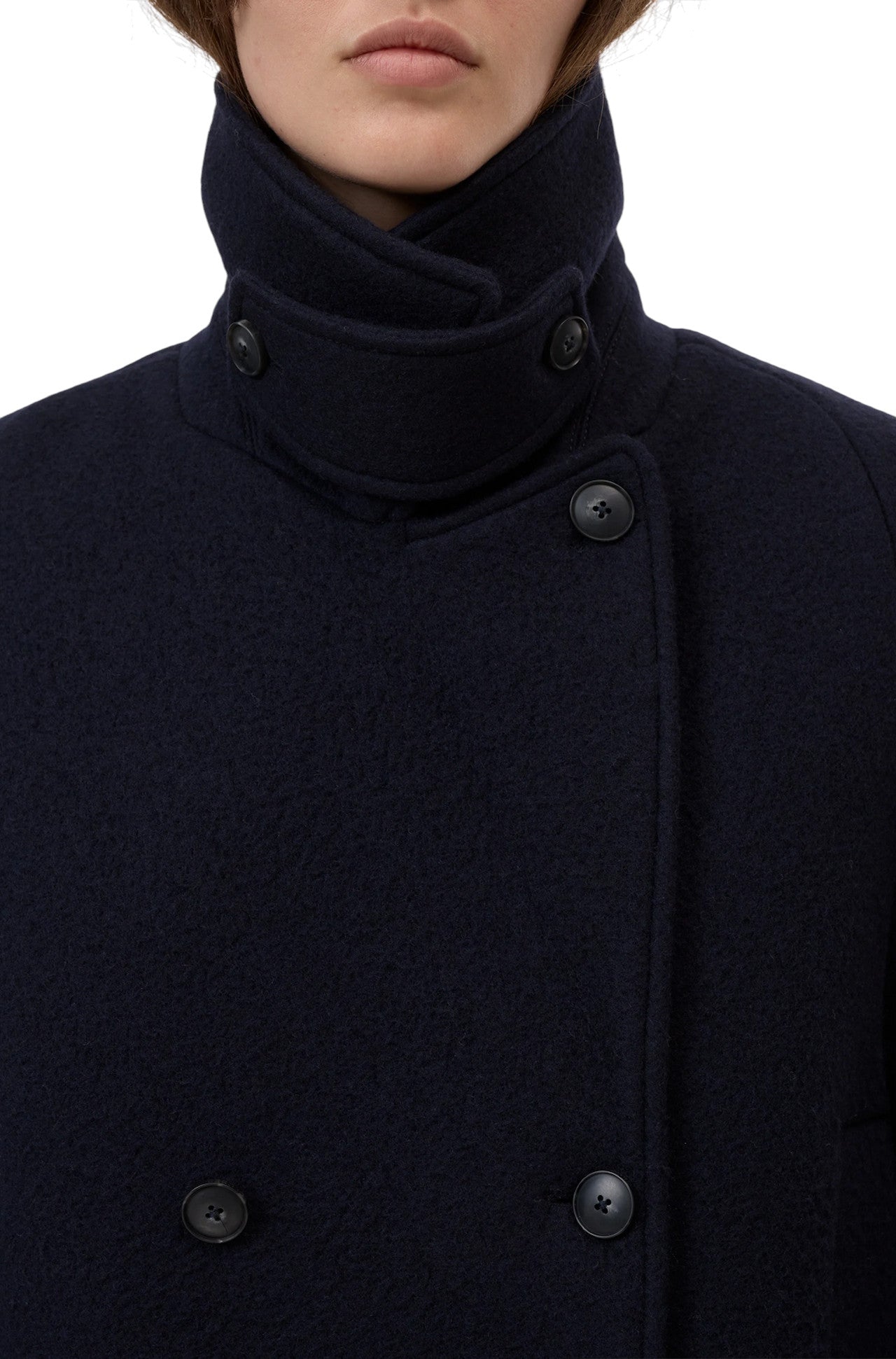 Caban jacket in lana Closed