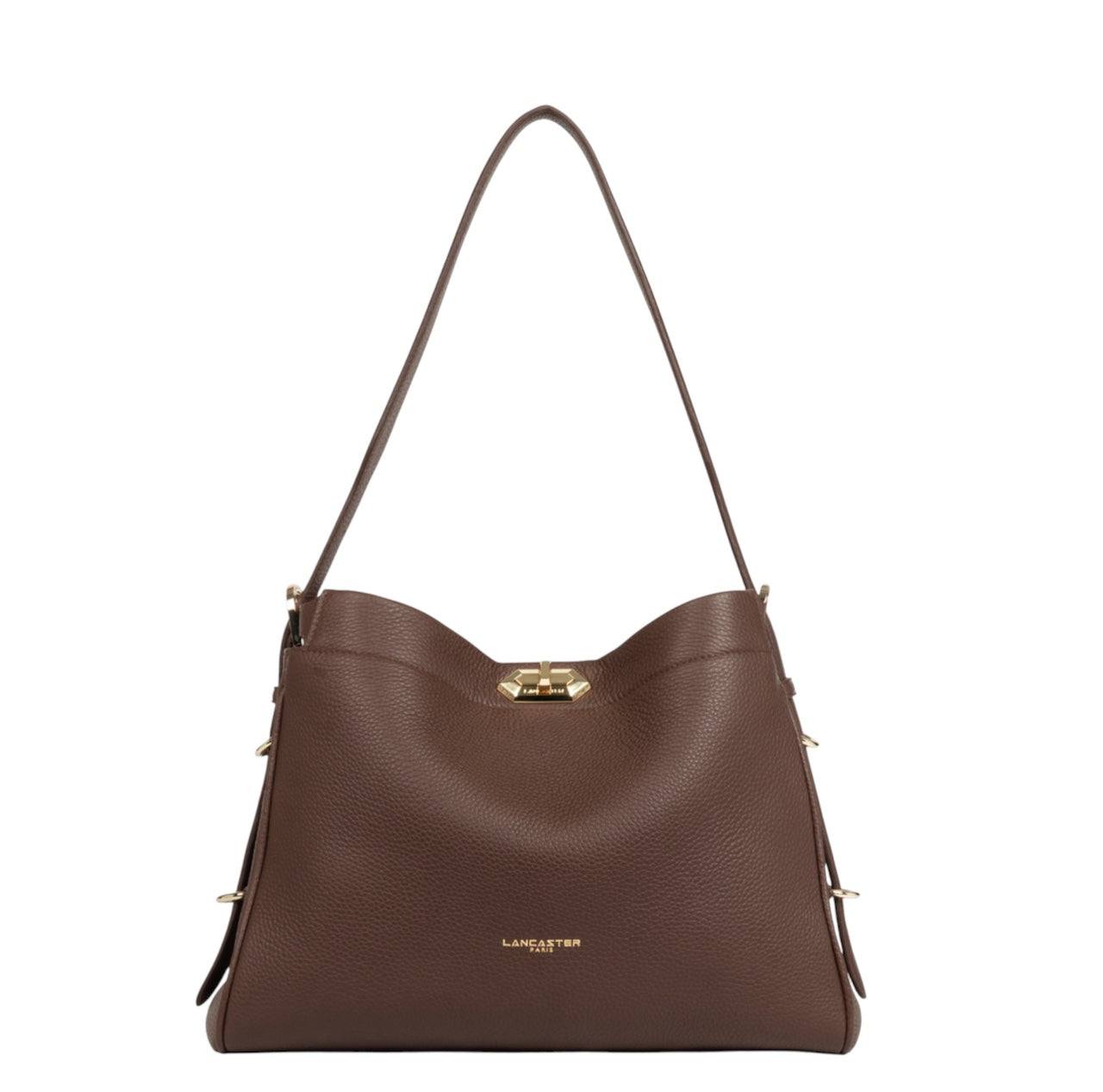 Borsa grande in pelle marrone Lancaster