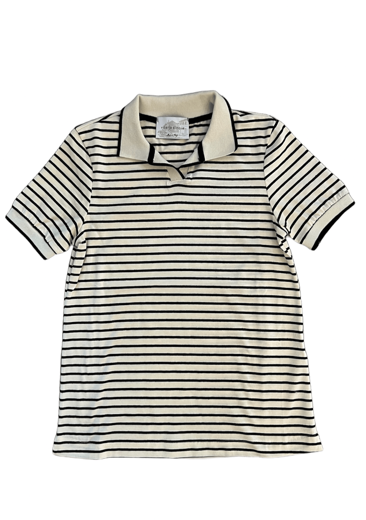 T-shirt polo a righe Vicario Cinque