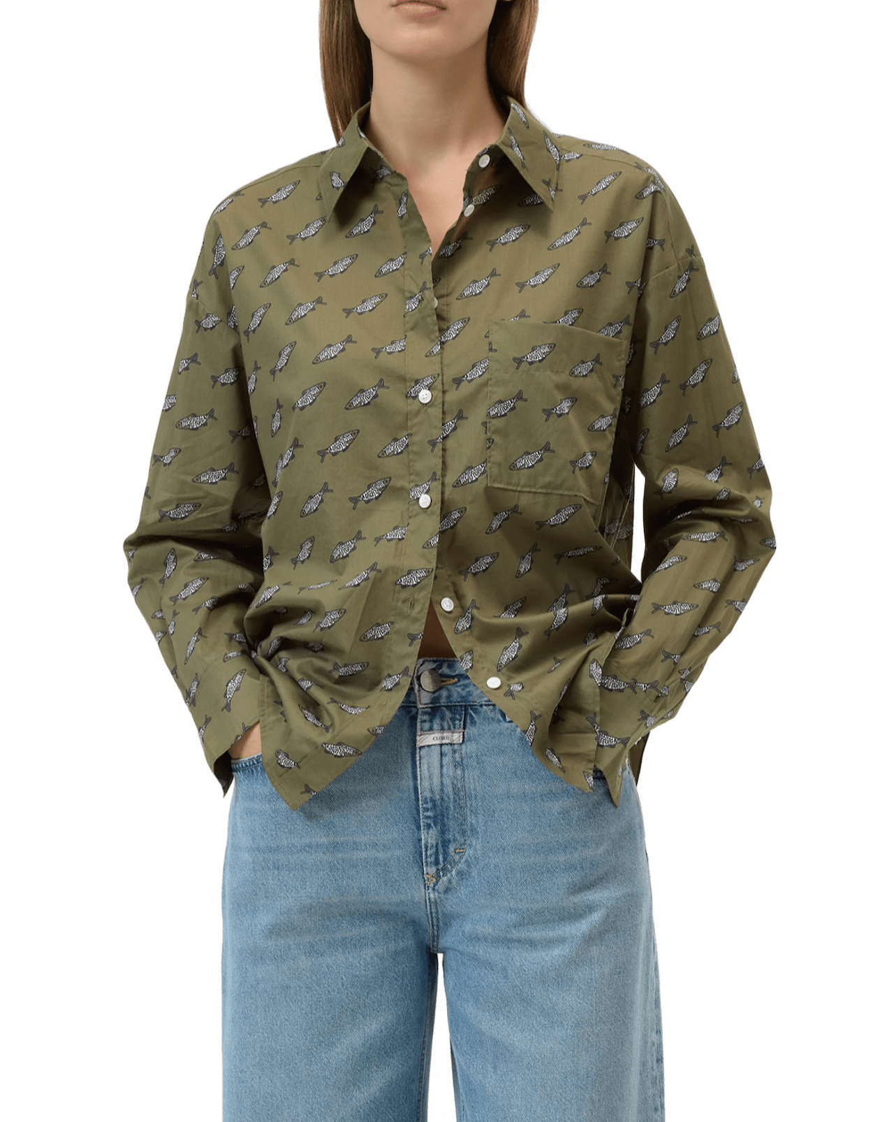 Camicia oversized closed