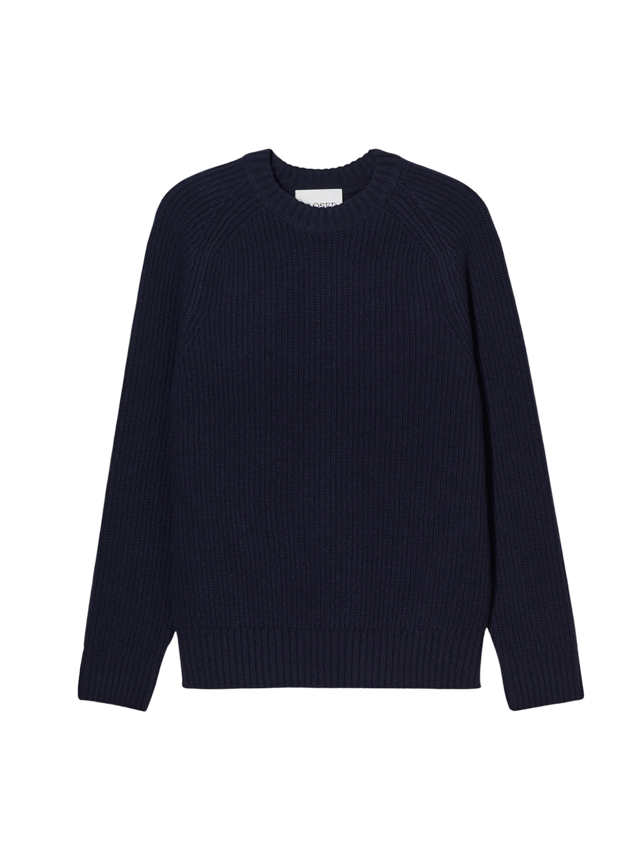 Pull in pura lana Closed girocollo uomo blu