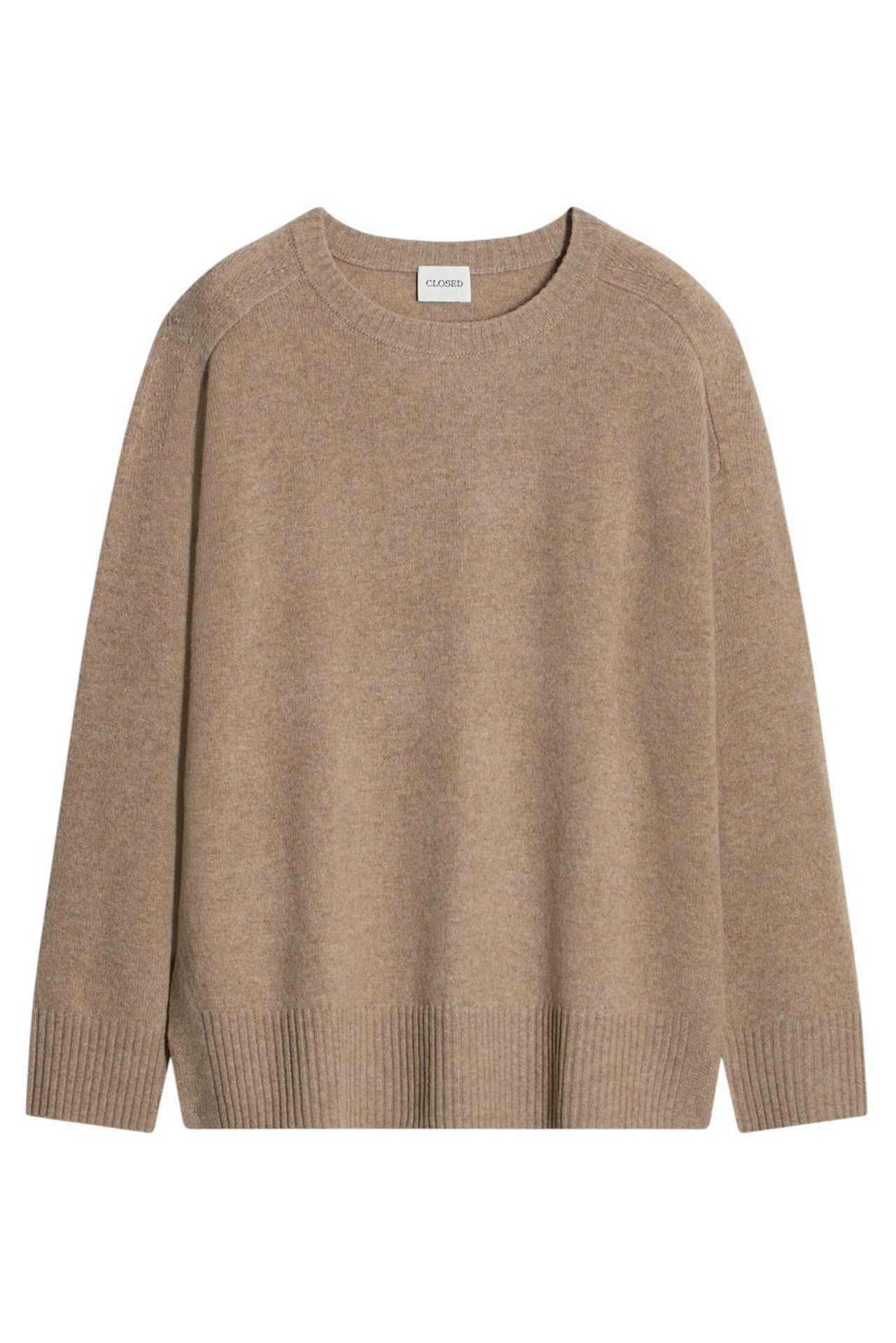 Pull in lana merino Closed — grigio, vista frontale 
