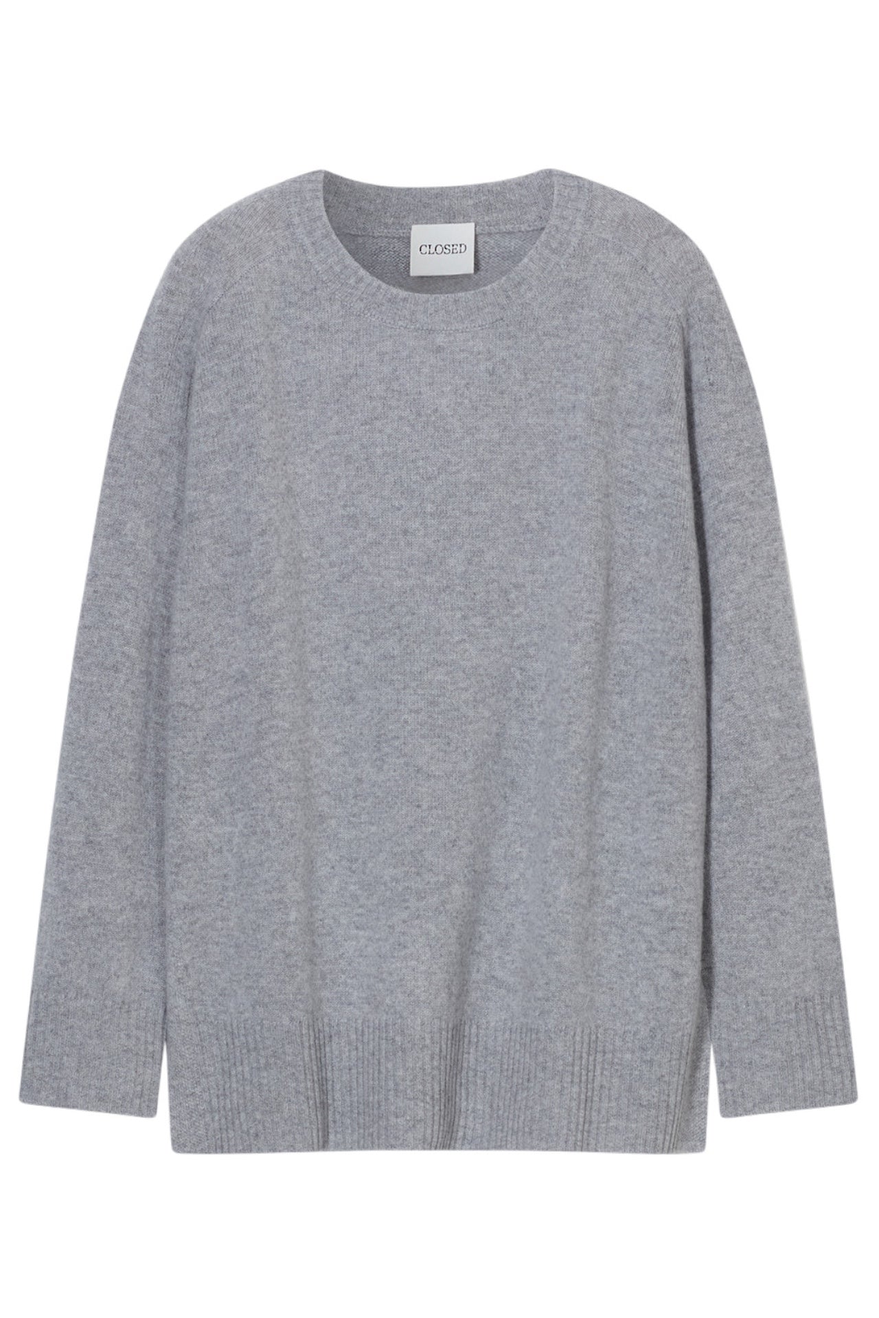 Pull in lana merino Closed — grigio, vista frontale 