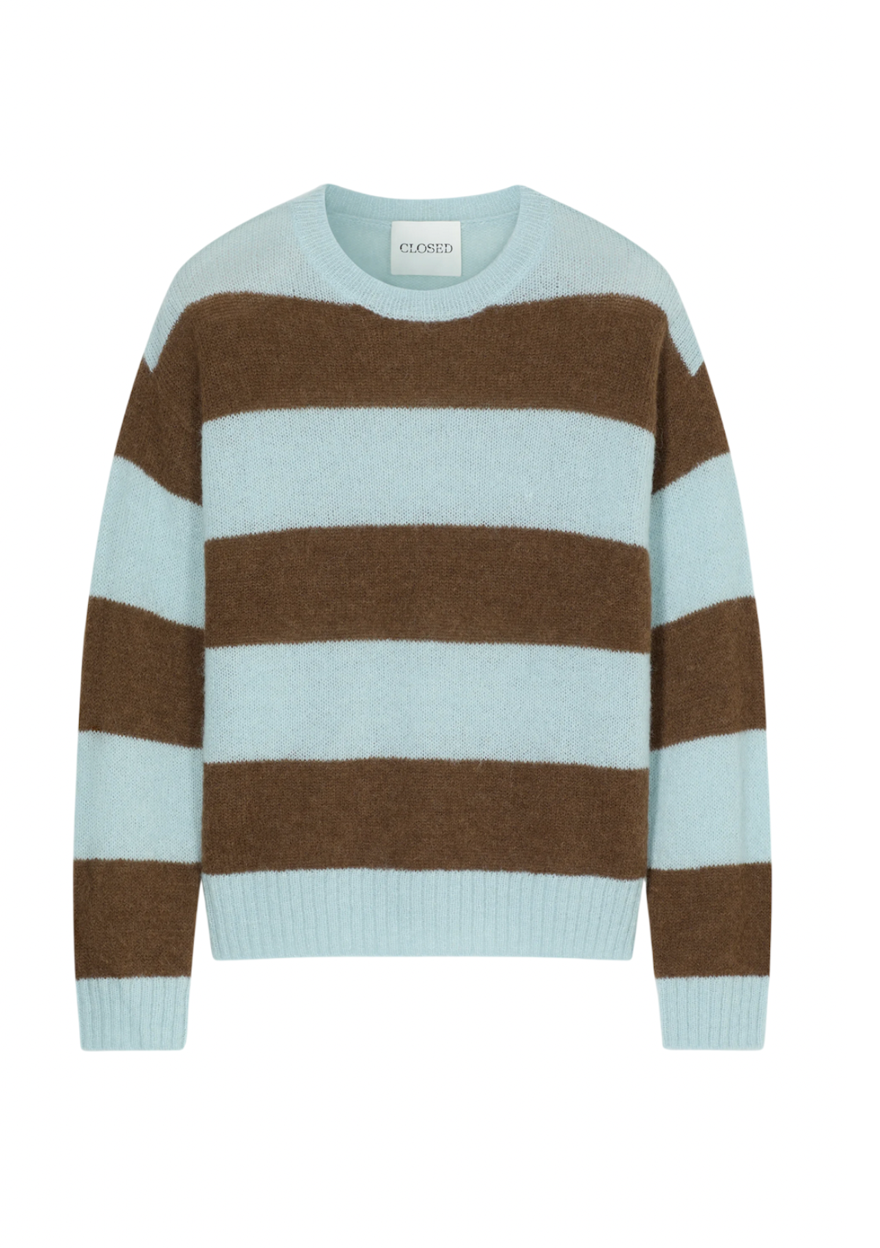 Pull girocollo a righe Closed in lana e alpaca - uomo