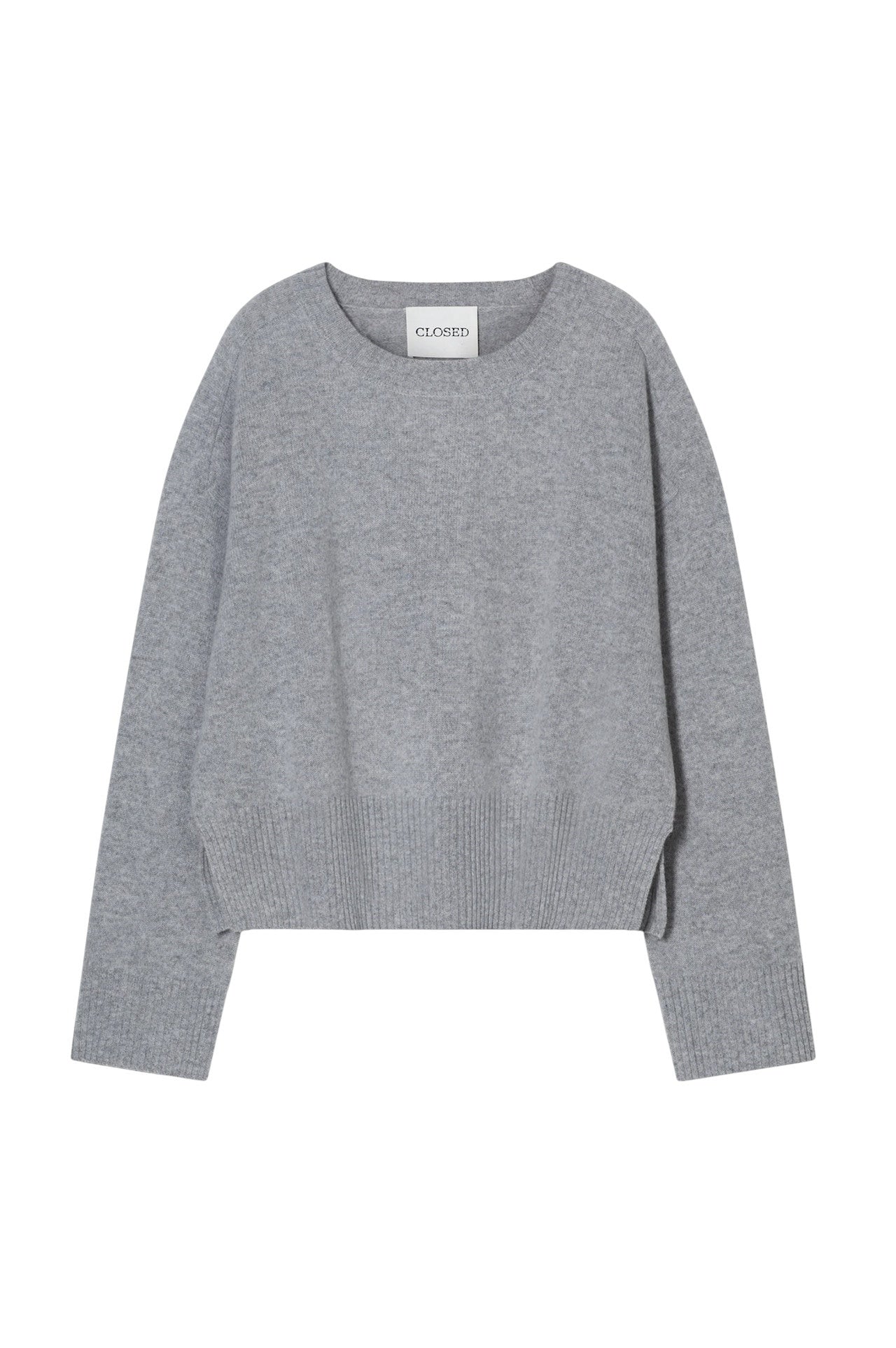 Pull grigio melange Closed
