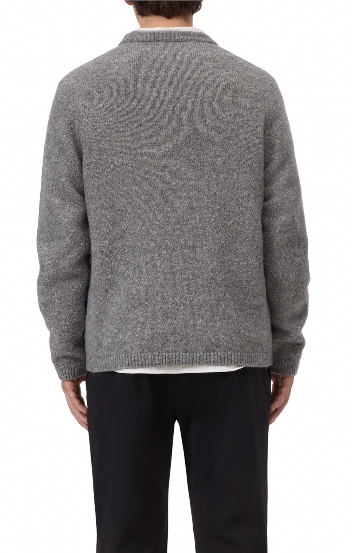 Pull Closed uomo grigio indossato retro 