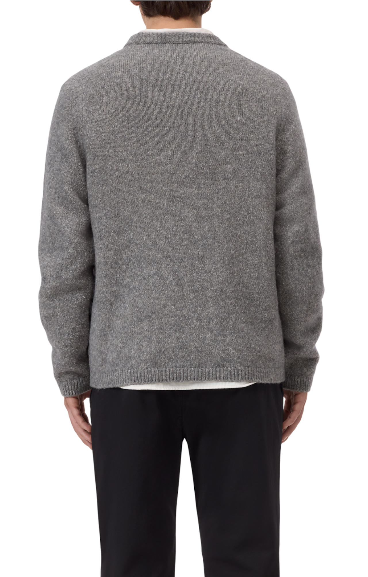 Pull Closed uomo grigio indossato retro 