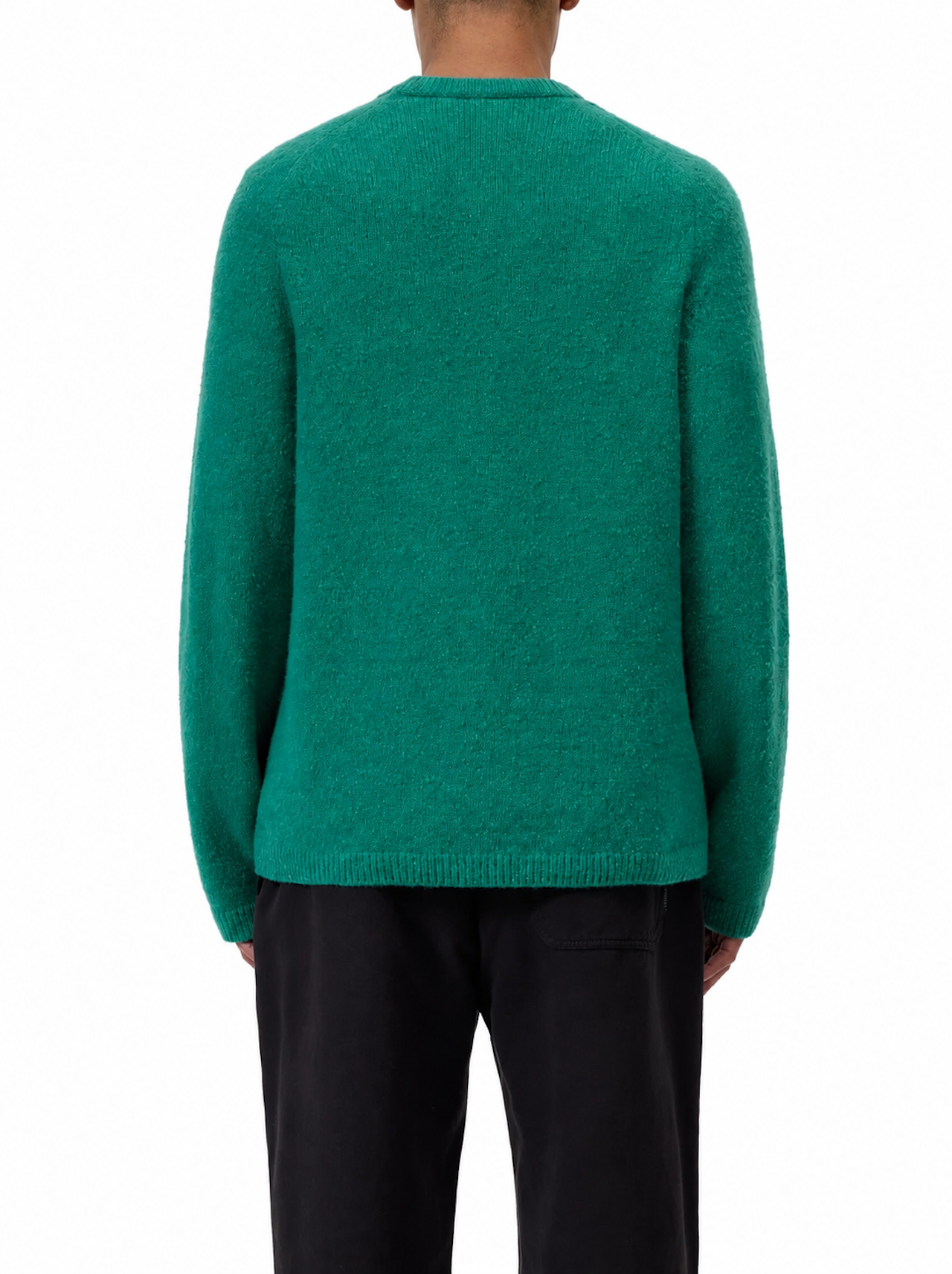 Pull Closed uomo verde indossato retro 
