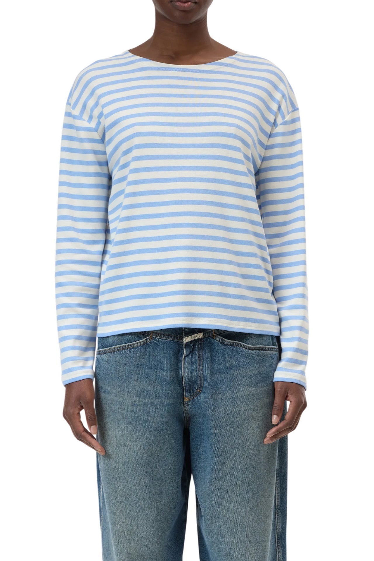 T-shirt manica lunga a righe Closed