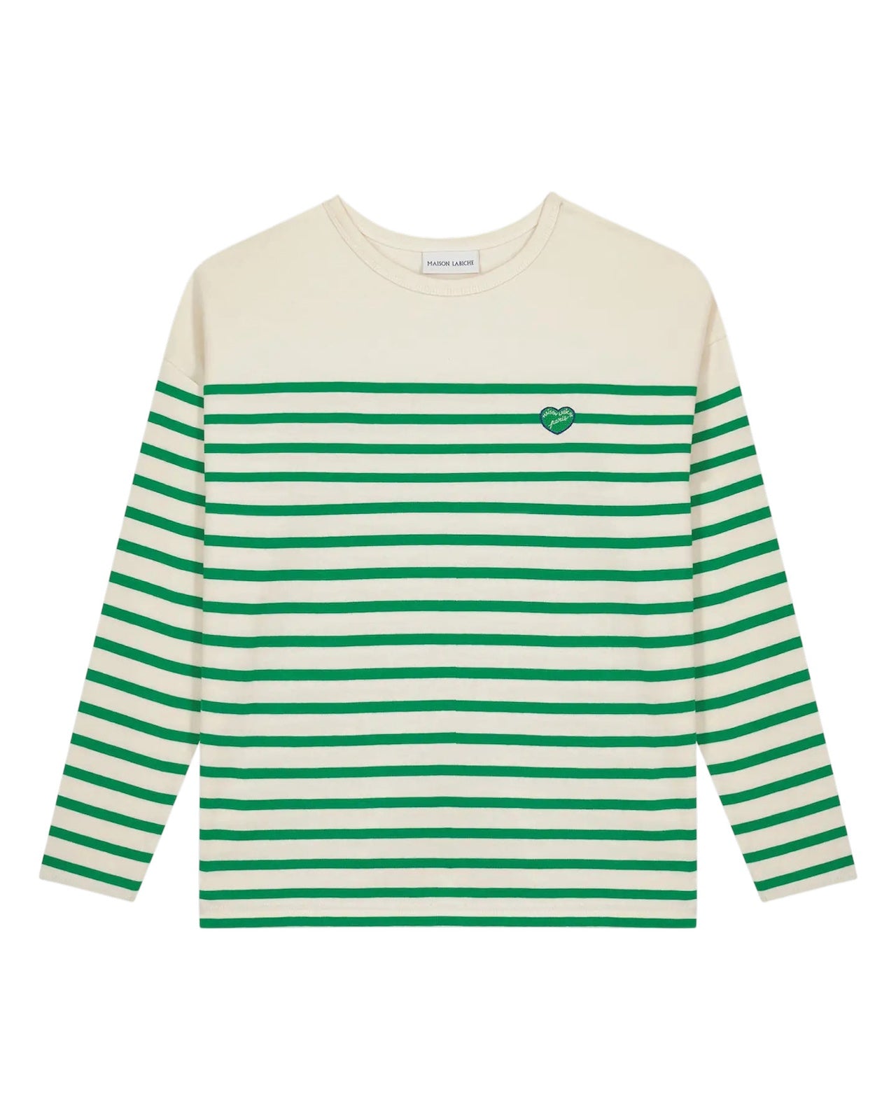 T-shirt a righe manica lunga Maison Labiche
