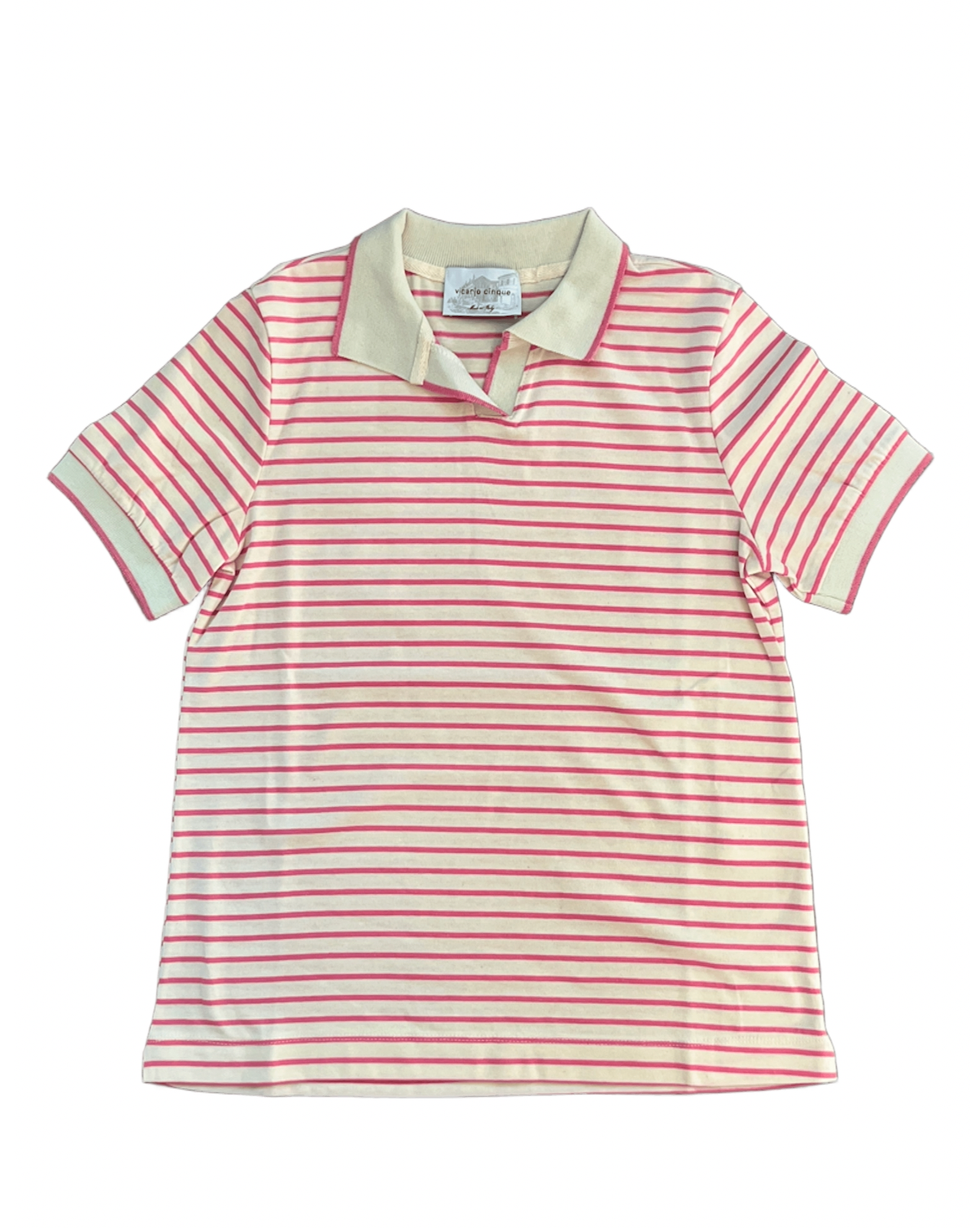T-shirt polo a righe Vicario Cinque