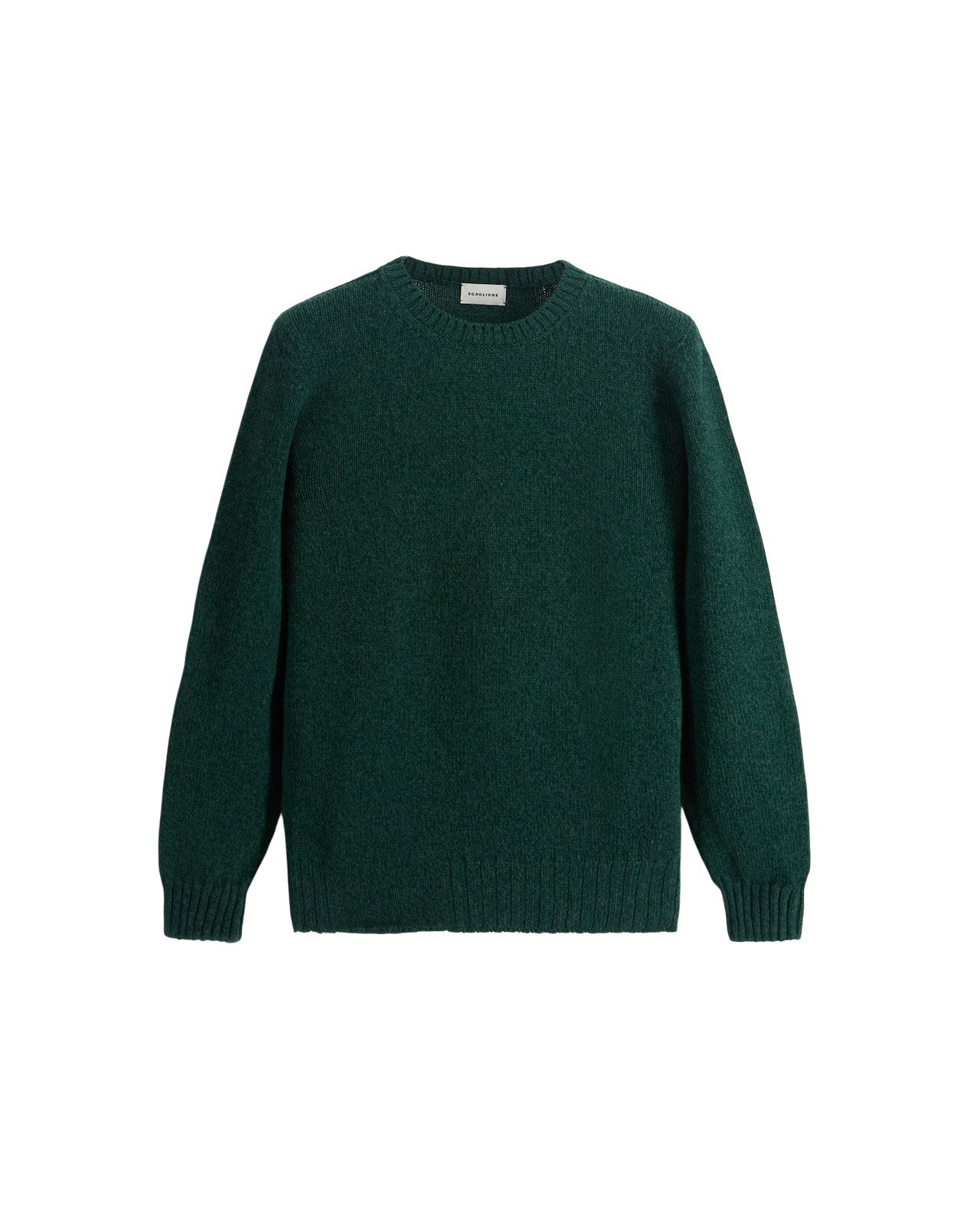 Pull in lana verde Scaglione