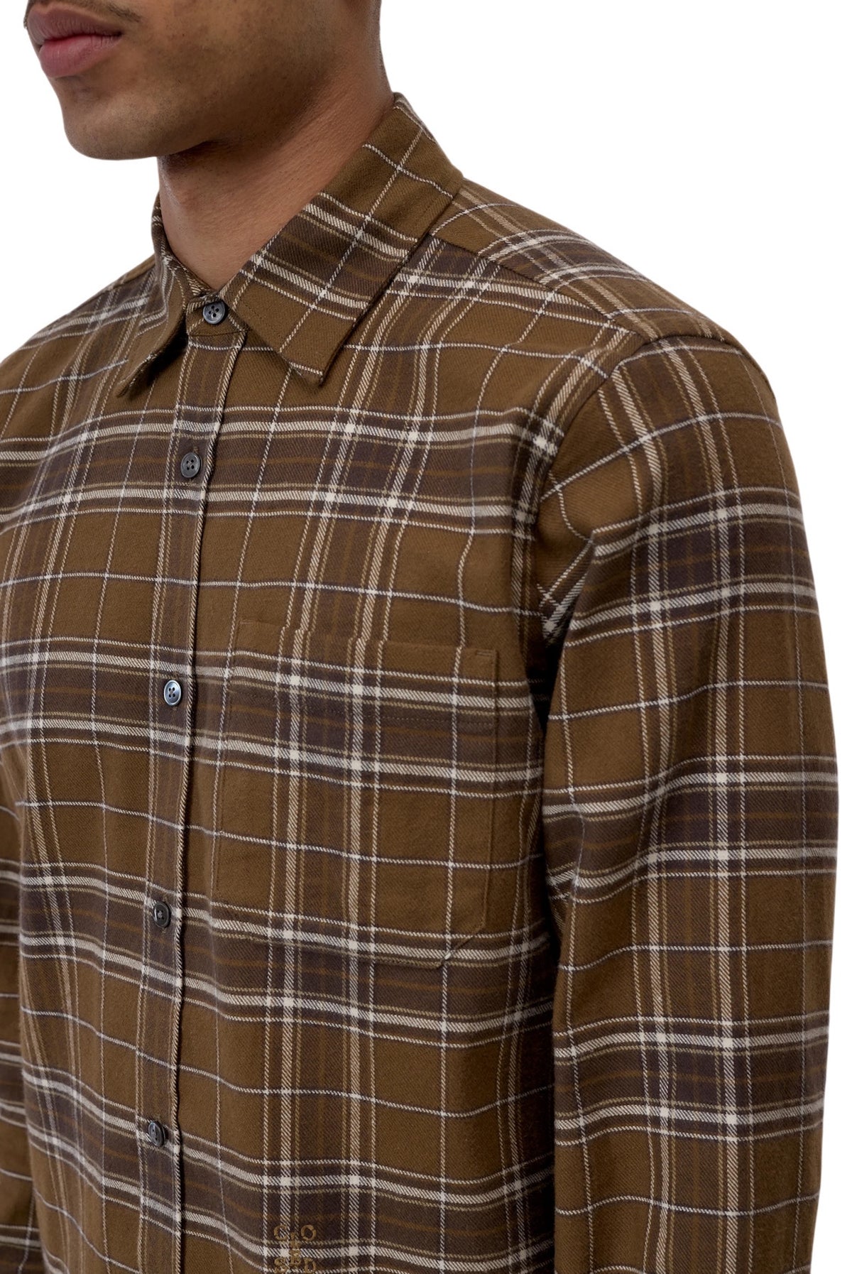 Camicia in flanella Closed uomo - dettaglio