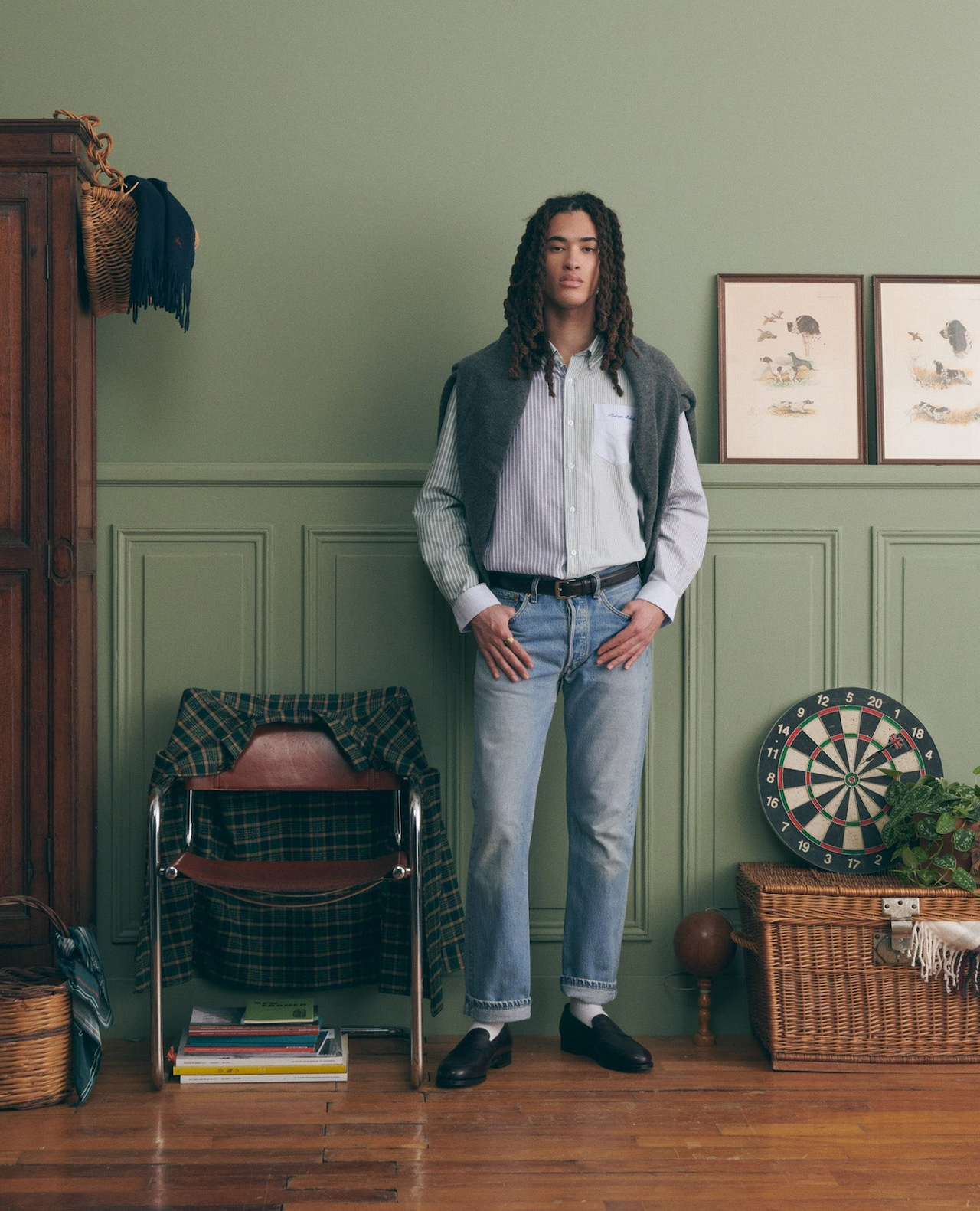 Camicia oxford con taschino Maison Labiche