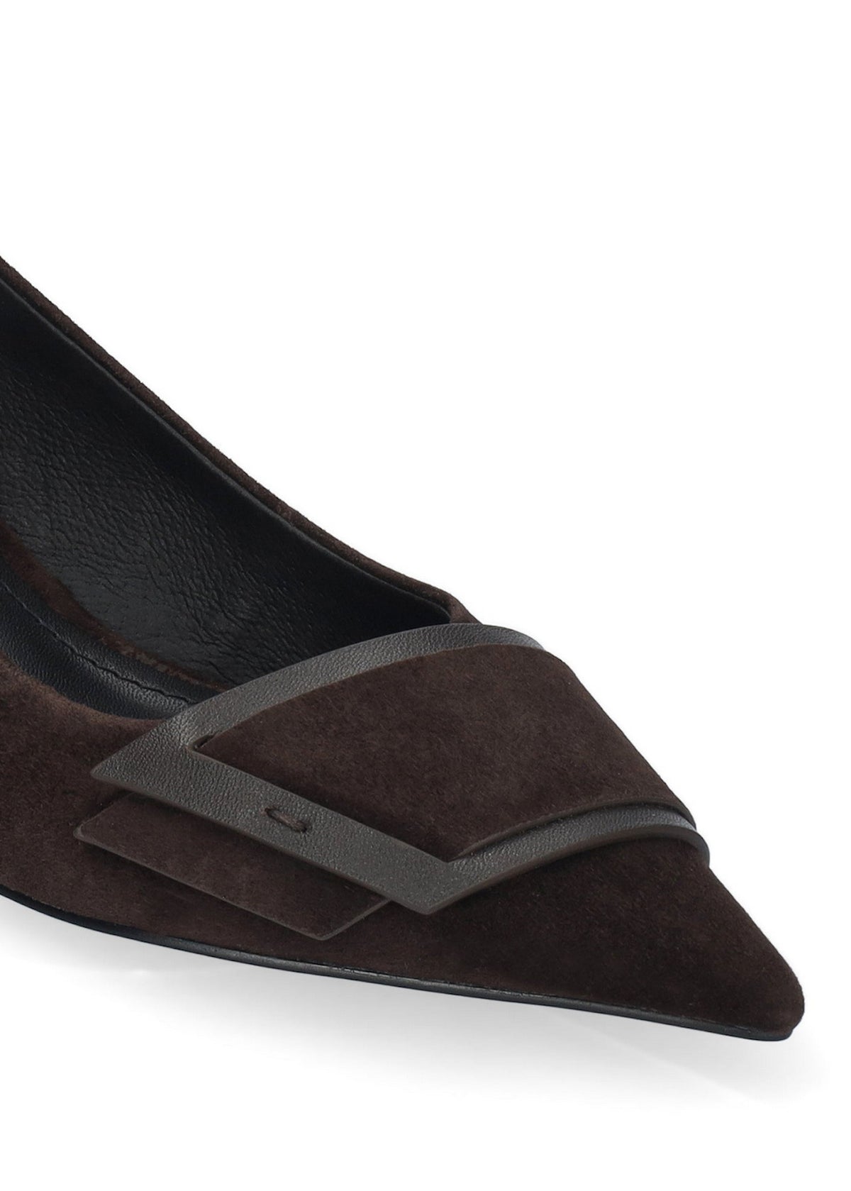 Slingback Astra Bibi Lou in suede marrone con punta affusolata e tacco di 4 cm