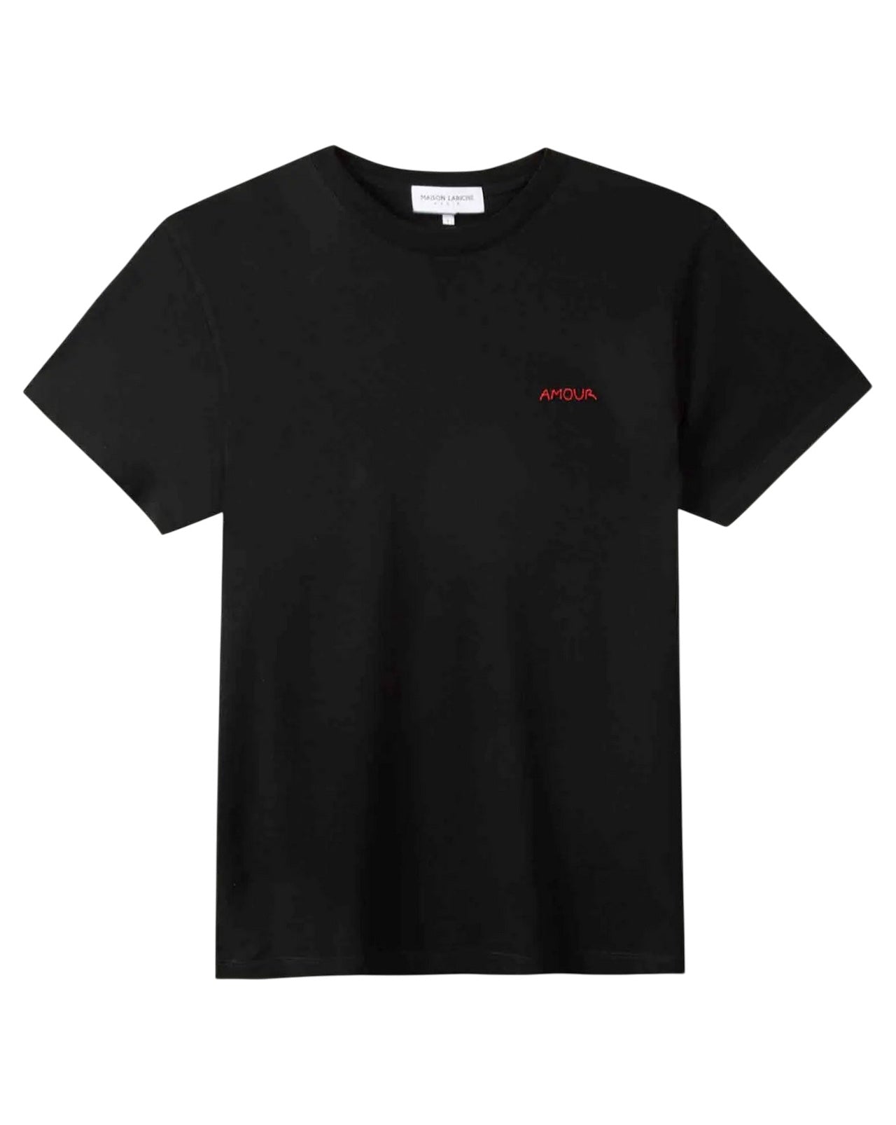 T-shirt nera Maison Labiche