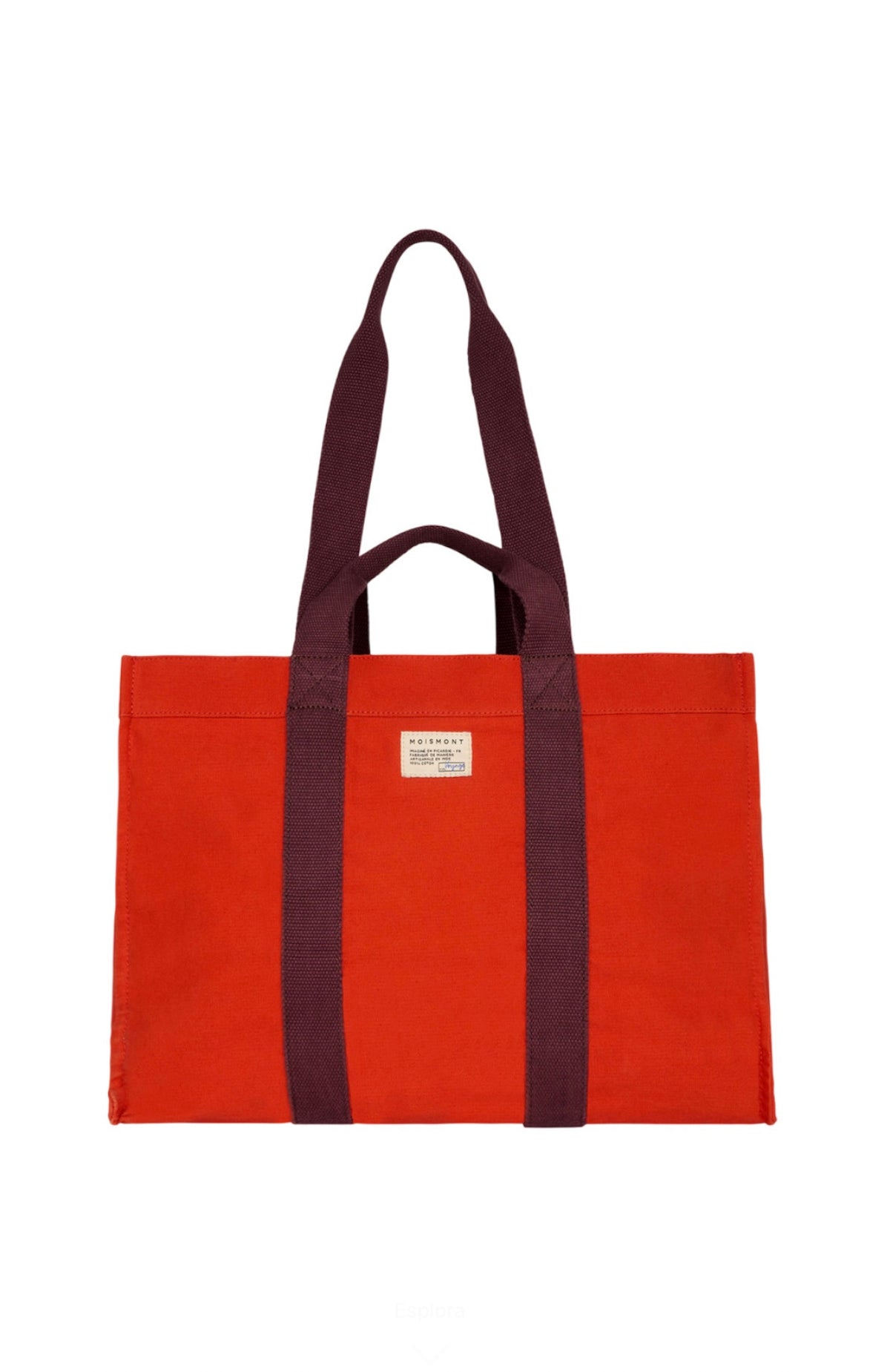 Tote bag in cotone Moismont Cabas N°46 – arancio