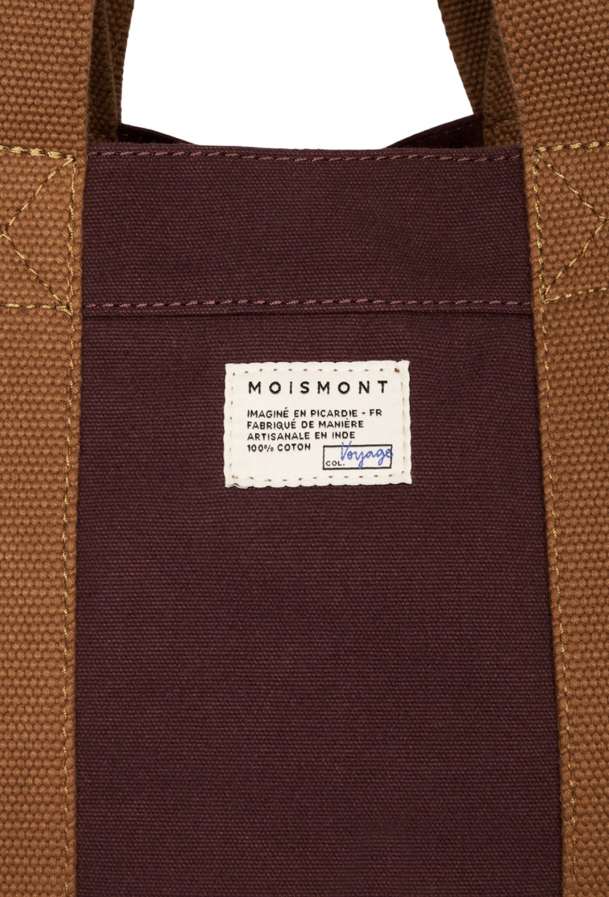 Tote bag in cotone Moismont Cabas N°46 – marrone dettaglio