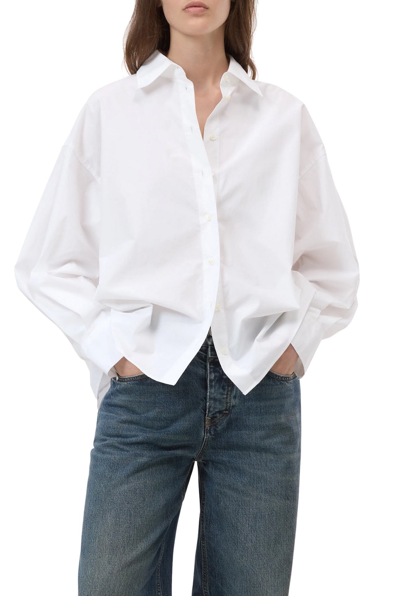 Camicia bianco in cotone organico Closed